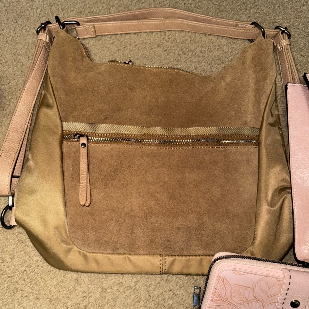 Elegant Pink Floral Tote Bag hibiscus tote - Picture 4 of 4